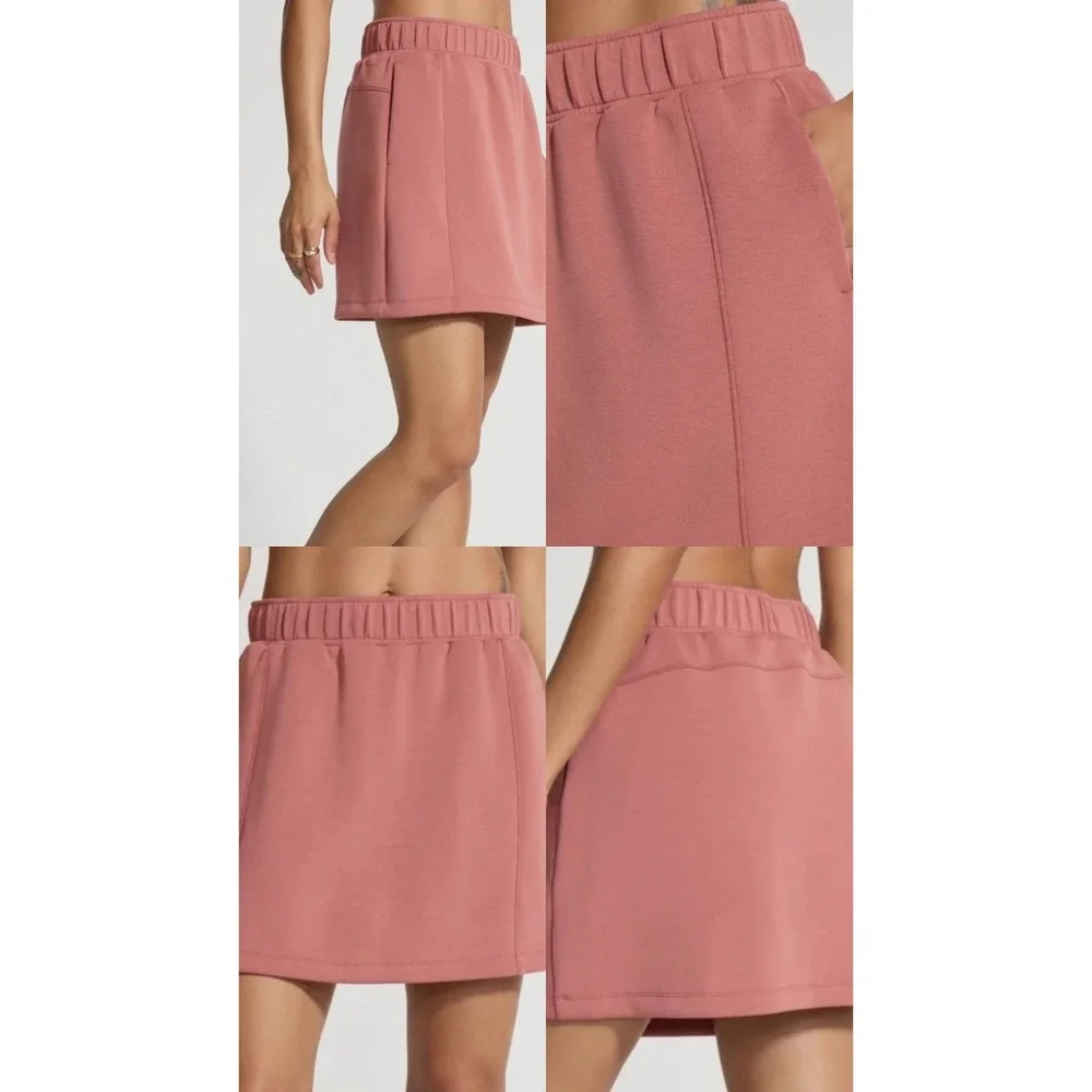 Mondetta Womens High Rise Walking Skort XXL Pink Recycled Tencel Performance New